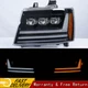 Pair LED Headlights For 2007-2014 Chevy Tahoe/Suburban / 2007-2013 Avalanche