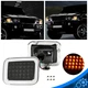 For 03-09 Hummer H2 Base LH & RH Smoke Lens LED Turn Signal Lights Parking Lamps