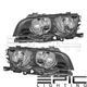 Left Right Sides Pair Head Lamps for 1999-2001 BMW 323i 325i 328i 330i Sedan