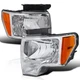 Fits 2009-2014 Ford F150 F-150 Replacement Headlights Headlamps Left+Right