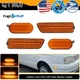 For VW MK4 Golf GTI R32 Jetta Front Bumper Amber LED Side Marker Lights 4PCS/Set