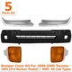 New Front Bumper Cover + Chrome Ends + Signal Lamps For 1998-2000 Toyota Tacoma