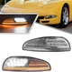 Sequential Clear LED Front Turn Signal Light Corner For 97-04 Chevy Corvette C5