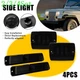 2/3Set Front Bumper+Fender Side Marker Lamp Housing For 87-95 Jeep Wrangler YJ