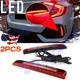 For Honda Civic 2017-21 Sequential Bumper Reflector LED Brake Light Fog Lamp 2x