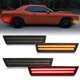 For 2008-2014 Dodge Challenger Front Rear Bumper Smoked LED Side Marker Lights