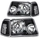 Pair For 2001-2011 Ford Ranger Clear Lens Headlights Assembly Replacement