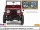 Headlight Light Pair Left & Right fits willys jeep 3A 3B CJ5 M38 Complete