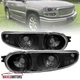 Black Bumper Lights Fits 2000-2006 GMC Sierra Yukon Denali Driving Parking Lamps