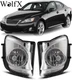 For 2006-2010 LEXUS IS250 IS350 Fog Lights Clear Lens Halogen Front Bumper Lamps