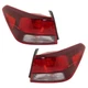 Tail Light Set Fits 2018-2022 Kia Rio Rio Clear/Red Halogen Assembly