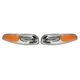 Bumper Signal Lights Chrome Amber Left & Right Side Fit Chevy Corvette C5 97-04