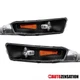 Black Bumper Lights Fit 2005-2009 Ford Mustang Parking Turn Signal Lamps 05-09