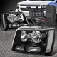 FOR 07-14 CHEVY TAHOE SUBURBAN BLACK HOUSING CLEAR CORNER HEADLIGHTS+TOOL SET