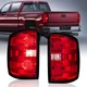 Pair Clear Lens&nbsp;Tail Lights Lamps For 2014-2018 Chevy Silverado 1500 2500 3500