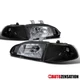 Fit 1992-1995 Honda Civic Coupe Hatchback Black Headlights+Corner Signal Lamps