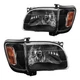Headlight Assembly Fit For 01-2004 Toyota Tacoma Halogen Amber Black Housing NEW