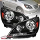 Black Headlights Fits 2005-2007 Honda Odyssey Head Lamps Left+Right  05 06 07