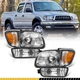 Pair Headlights For 2001-04 Toyota Tacoma Corner Signal Light Bumper Lamp Chrome