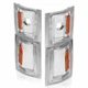 ANZO For Chevy K2500 Suburban 1994-1999 Corner Lights w/Amber Reflector