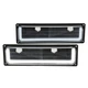 Fits 1988-1998 Chevy C10 Gmc C/K Black Bumper Lights Lamps Led Strip Tube Lh+Rh