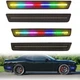 4x Dynamic RGB LED Side Marker Lights For 2015-2023 Dodge Challenger Front+Rear