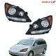 For Honda Odyssey 2005-2010 Black Halogen Headlight Factory Headlamp Left+Right
