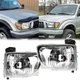 Headlights Headlamps For Toyota Tacoma Pickup 2001-2004 - Left Right Sides Pair