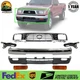 Front Bumper Chrome Steel Kit +Grille +Signal Lights For 1995-1997 Toyota Tacoma