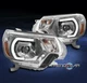 FOR 2012-2015 TOYOTA TACOMA PICKUP MONO-EYE LED CHROME PROJECTOR HEADLIGHTS LAMP