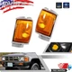 Corner Light For 1984-1986 Toyota Pickup w/ Amber trim Set of 2 LH & RH Housings