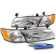 For 97-99 Toyota Camry Chrome Headlights Lamp w/Corner Light+Blue LED DRL Signal