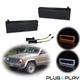 Smoke LED Front Bumper DRL Signal Light For 84-96 Jeep Cherokee & 86-92 Comanche
