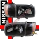 Black Headlights & Corner Lights For 1999-2004 Nissan Pathfinder 
