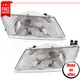 Headlights set 2 pieces halogen clear lens for 95-98 Nissan Sentra & 95-97 200SX