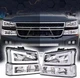 LED Headlight 03-06 Chevy Silverado 1500 2500 3500 HD Model/03-06 Avalanche 1500