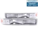 Fits 1998-2004 Chevrolet S10 Parking & Signal Lights w/ Clear Lens & Chrome Rear