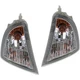 Turn Signal Light Fits 2012-2014 Toyota Prius C Plastic Lens LH and RH Set of 2