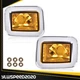 Fit For 03-08 H2 Hummer Amber Lens Front Turn Signal Light Parking Lamp