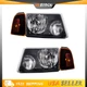 Headlight Assembly Set w/ Signal Lights For 01-11 Ford Ranger Halogen Amber Headlight Assembly Set w/ Signal Lights For 01-11 Ford Ranger Halogen Amber