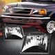 Black Housing Clear Lens OE Style Headlight Lamps for 93-97 Ford Ranger Pickup
