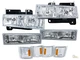94 95 96 97 98 99 Chevy CK Tahoe Suburban Headlights Corner & Bumper Lights Set 