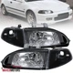 Headlights+Corner Black Lamps Fits 1992-1995 Honda Civic 2/3Dr EG EH EJ 92-95