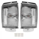 Clear Corner Lights Side Marker W/Bulbs For Toyota 4Runner Pickup 1984 1985-1986