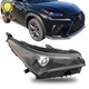 For 2018-2019-2021 Lexus NX300 NX300h Passenger Side Black LED Headlight w/o AFS