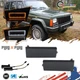 For 84-96 Jeep Cherokee & 86-92 Comanche Smoked LED DRL Turn Signal Lights 2PCS