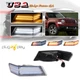 2X Clear Switchback LED Turn Signal Blinker Corner Lights For 07-17 Jeep Patriot