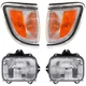 PICKUP 92-95 HEAD LAMP RH AND LH 4-pc kit Assembly Halogen with Corner Light