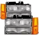 for 94-99 GMC Full Size Pickup Truck Suburban Sierra OE Style Headlights W/Corne