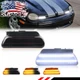 2X Smoked Dynamic LED Front DRL Turn Signal Lights For 95-99 Dodge Plymouth Neon
